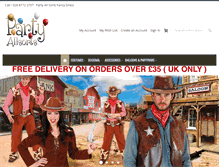Tablet Screenshot of partyallsortsfancydress.com